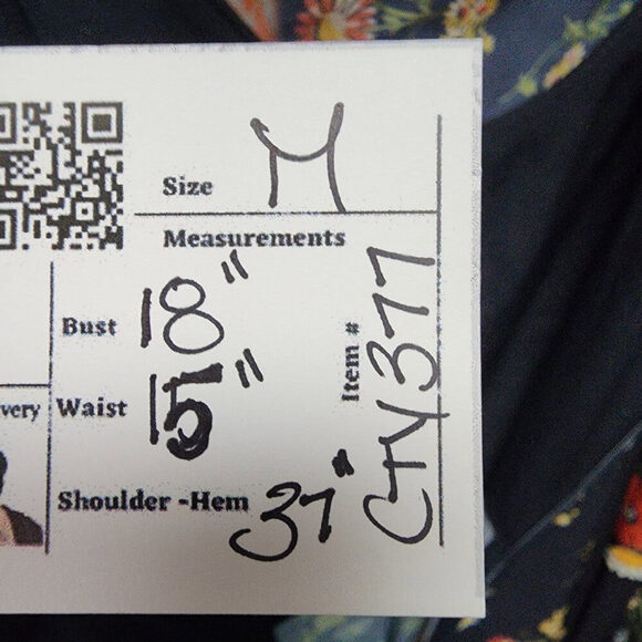 French Connection Navy Blue Floral Dress Size M - Picture 11 of 11